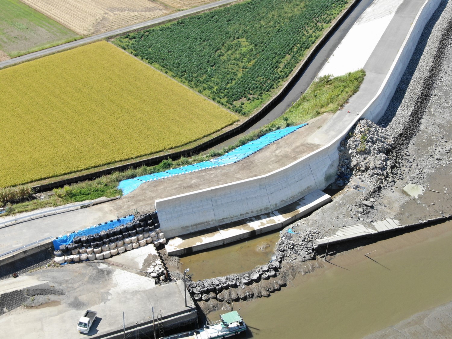 高田海岸　文久開樋門仮設撤去工事竣工しました！